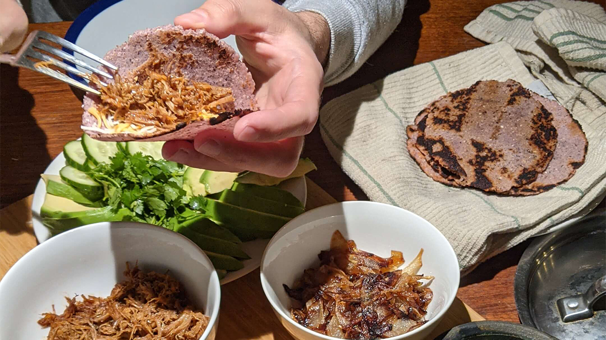 Fresh Blue Corn Tortilla